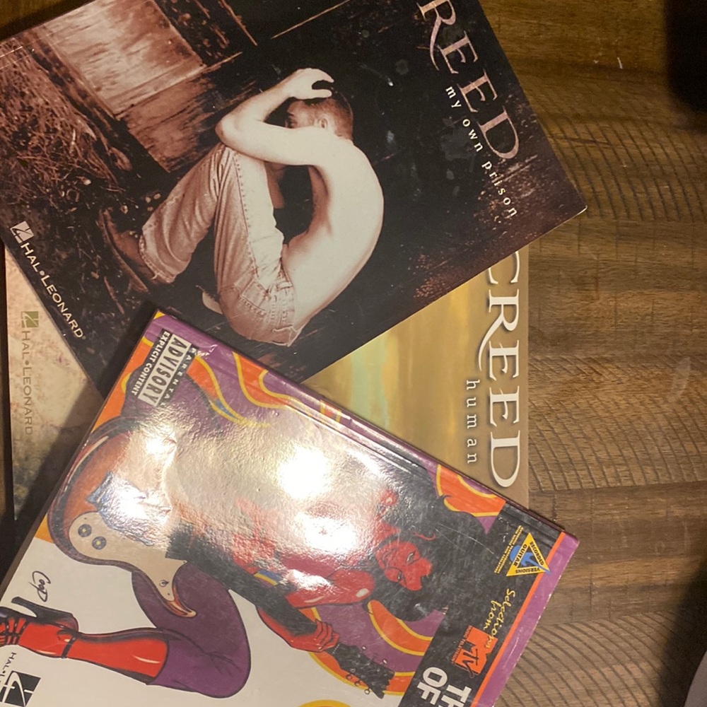All 3 lesson books for Guitar - Learn to play ~ Creed, and various artist